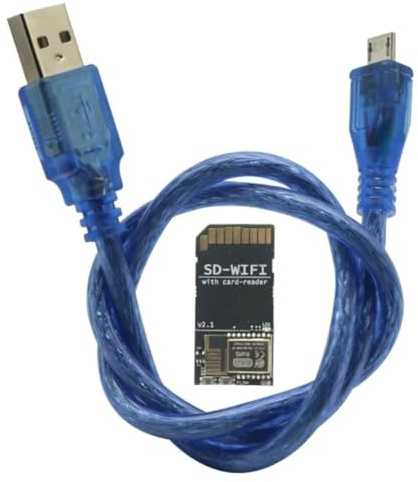 Oiqippnbv Trasmissione Wireless SD-WiFi PRO con USB A Chip Seriale e Modulo Lettore di Schede ESP WebDev A Bordo per S6 F6 Turbo