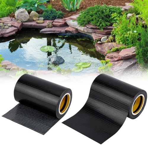 BENECREAT 2 Rolle Teichfolien Reparaturflicken 10 m X 100mm Teichfolien Nahtband Selbstklebender Wasserdichter Reparaturflicken Für Den Teiche Fischteiche Reparatur von Lecks In Wasserspielfolien