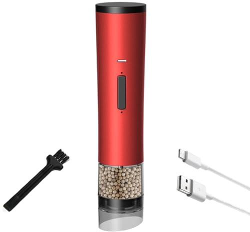 Macina sale elettrico, macinapepe ricaricabile | Mulino sale compatto ricaricabile,Uso con una sola mano, macinapepe elettrico adatto a, grani di e