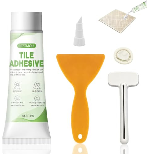 150g Adhesivo para Azulejos, Adhesivo para Baldosas, Reparación de Grietas