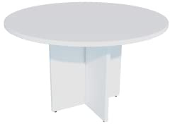 Mesa de Reuniones, Redonda. 120Ø. Color Blanco.