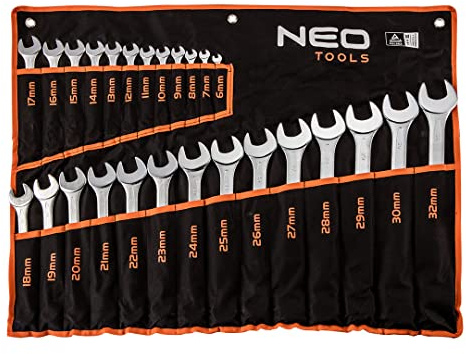 NEO 09-754 6-32 mm Combination Spanners Set (26-Piece)