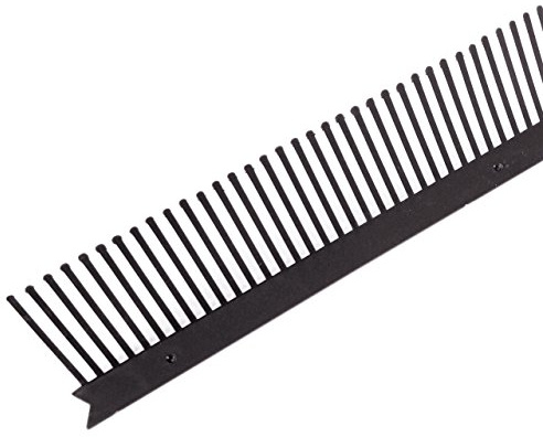 10 Stück Traufentlüftungskamm 55 mm x 1 m (Schwarz) | Trauf Kamm Traufe mit integrierter Lüftungsebene - Polypropylen, witterungsbeständig, UV-beständig, Schutz vor Vögeln