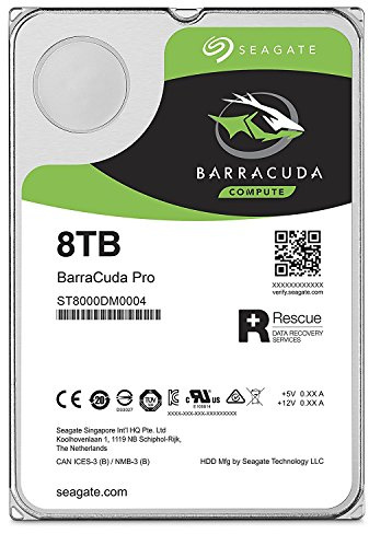Seagate Barracuda ST8000DM0004 Pro Performance Internal Hard Drive SATA HDD 8TB 6GB/s 256MB Cache 8.9cm (3.5)