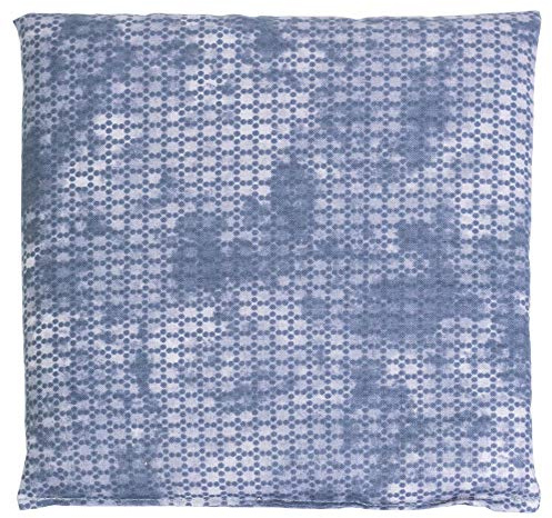 Cojín de semillas de uva, 24 x 24 cm, aspecto desgastado, gris-azul, pequeño cojín de granos como cojín térmico y compresa fría