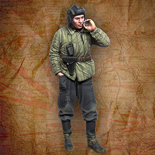 PANGCHENG 1/35 sowjetischer Panzermann.WW2, Harzmodellsoldat GK, militärisches Thema des Zweiten Weltkriegs, Nicht zusammengebautes und unbemaltes Kit