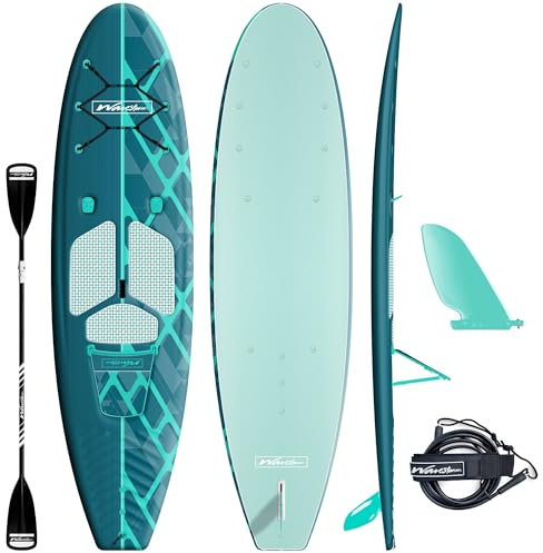 WAVESTORM 10ft6 SUP Kayak Hybrid Stand Up Paddleboard Foam Soft Top SUP for Adults and Kids of All Levels of Paddling Kayak