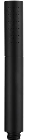 Tecmolog 2 Funktionen Handbrause Wassersparend Schwarz Duschkopf Schmal Rund Messing für Badezimmer, BS159B