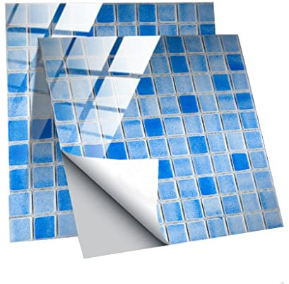 Fliesenaufkleber Fliesen Peel Und Stick Backsplash, Selbstklebende 3D Wandaufkleber. Geeignet Für Badezimmer, Wohnmobil, Arbeitsplatte, Keramikfliese Und Marmor (Color : 20Sheets, Size : 15X15cm)