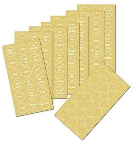 Lot de 144 étiquettes autocollantes transparentes étanches pour pots en verre