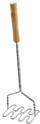 MAGICLULU Handheld Potato Masher Stainless Steel Potato Press Wavy Design Manual Ricer for Home Restaurant