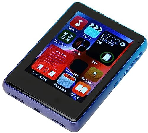 MP3 Player with, MP3 5.0 HD Full Touch Screen Support 2.4 Electronics Portable Video MP4 Players HiFi Sound Digital Music FM Electronic Book Function 4 32GB Memory Card (4+32GB
