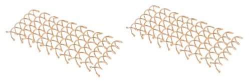 FRCOLOR 40pcs Spiral Rose Gold Bobby Pins Women Hair Clips Spiral Hair Pins for Wedding Bridal Hairpin