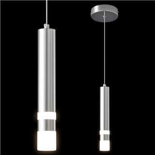 ZPBSJ Modern Pendant Light Adjustable Height LED Chrome Mini Pendant Light for Kitchen Island Bedroom Bedside Table Small Pendant Lights (1-Pack)