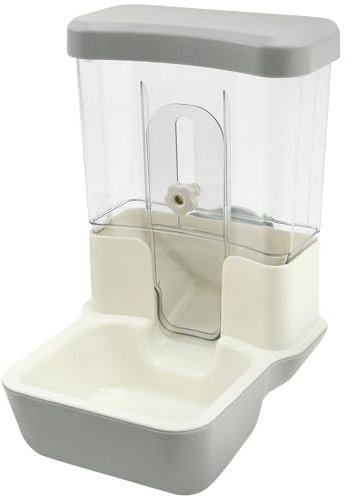 Harupink Distributore automatico di cibo da 800 ml, distributore di alimentazione regolabile, senza corrente, per piccoli animali, conigli, gatti, cuccioli, cavie, cincillà