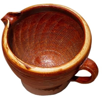 JYARZ Mortero Cocina para Triturar Especias Machacador De Ajo De Estilo Antiguo, Molinillo De Pulpa De Ajo Doméstico, Juego De Mortero De Cerámica Juego De Mortero Y Mazo
