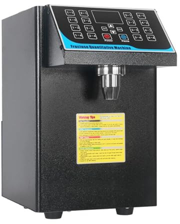 CHIMHOON Machine quantitative de fructose de 7,5 l, équipement de thé à bulles, doseuse de sucre, distributeur automatique de fructose, distributeur de sirop de sucre, pour lait, thé, boissons