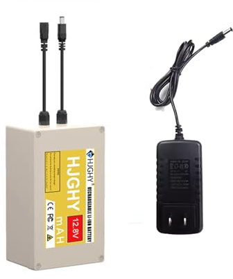 HJGHY 12.8V 12Ah 18Ah 36Ah LiFePO4 Battery Pack 12V Ultra Long Life Cycles Rechargeable DC Lithium Iron Phosphate Backup Battery for LED Strip, CCTV Camera,two,12V 36Ah