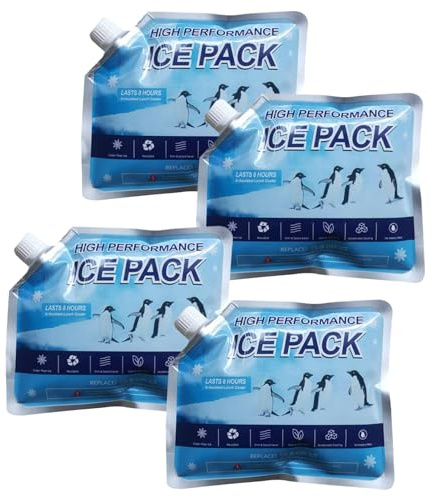 Ice Pack for Cooler - Outdoor Cool Packs,Portable Reusable Leakproof Long Lasting Cooling Accessories for Camping Picnic Lunch Fishing Beach