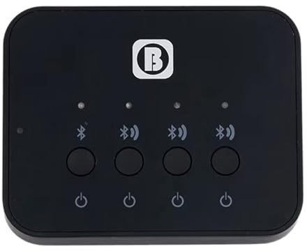 Koolenry For Wireless Earphone Splitter Bluetooth, Music Receiver Sharing Adapter, Stereo Transmitter