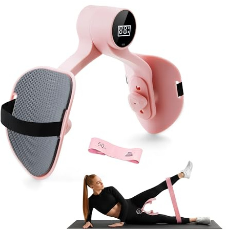 TENBOOM Oberschenkeltrainer,Multifunktionaler Beckenbodentrainer Für Frau, Beckenboden Trainingsgerät Für Weibliches Gesäß Mit Intelligenter Zähl,360° Rotation