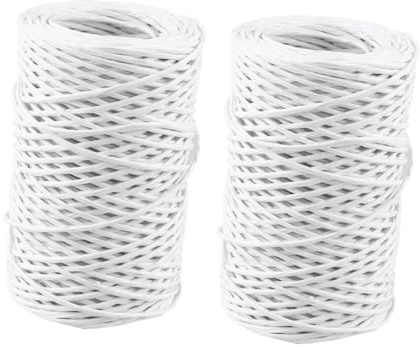 SHINEOFI 2 Rolls Floral Wire Twine Paper Covered Florist Wire for Artificial Flowers Heavy Duty for Wreaths and DIY Floral Arrangements