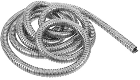 ROMISBABA Nascondicavo Flessibile in Acciaio Inox 304 Tubo Corrugato Metallico da 16 MM Protezione Cavi Elettrici a Muro Copricavi per Gestione Sicura e Ordinata in Ambienti Domestici e