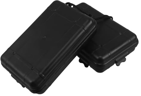 Abaodam Estuche Organizador para Puntas Anchas de Flecha 2 Unidades, Caja de Almacenamiento Portátil de Plástico Resistente al Agua, Acolchado Protector, Tamaño Grande para Tiro