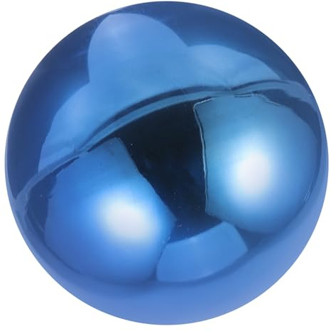 Toyvian Sfera per Lampioni da Giardino in Acciaio Inossidabile Specchio Riflettente, Palla Luminosa Decorativa Portatile per Giardino