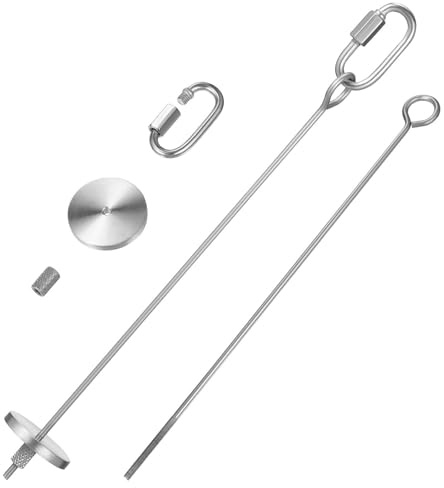 OFFIGAM 2 Pièces Brochettes à Fruits en Acier Inoxydable pour Perruches et Calopsittes, Durabilité Renforcée, Jouets d'alimentation pour Cage, Bâtonnets de Légumes Résistants