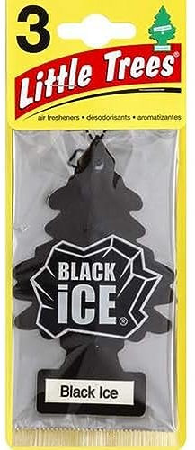 Little Trees U3S-32055 Air Freshner (Black Ice Pk3) by