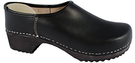 MB Clogs Original Schwedenclogs Herrenclogs/Damenclogs Kappschuh Clogs schwarz