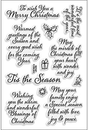 Stampendous Perfectly Clear Stamps 10,2 x 15,2 cm Bogen-Tis The Season, Acryl, 1-(Pack)