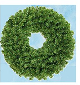 Decorazione Natale Corona Ghirlanda Aghifoglie Diam 30cm 60 Rami 008318