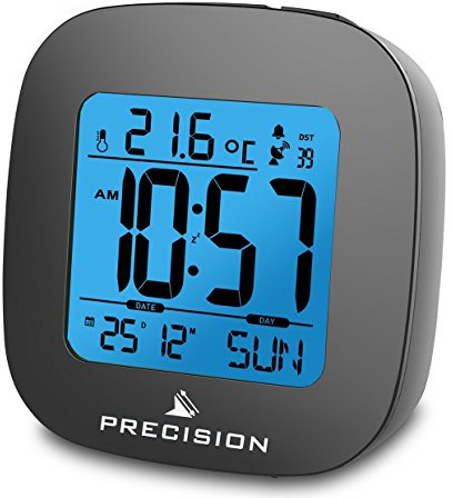 Precision AP054 Alarm Clock, Black, One Size