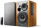 Edifier Studio R1280DB - 2.0 Bluetooth-Lautsprechersystem (42 Watt), Regallautsprecher mit Infrarot-Fernbedienung in Holzfarbe