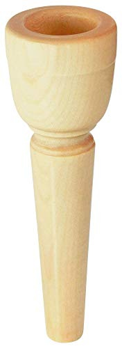 Lechgold MUA19 Mundstück für Alphorn 19 mm (aus Ahorn, Kesselweite: 19 mm, Kesseltiefe: 25 mm, Durchgangsbohrung: 5,5 mm)