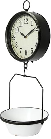 White Decorative Reproduction Scale Wall Clock