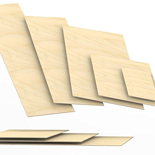 AUPROTEC 60x60 cm Multiplex Holzplatte aus Birke | BB/BB Qualität | 3mm | mehrlagig querverleimt, astarme Oberfläche, naturbelassen zum Schleifen, Ölen und Beizen, ideal für Möbelbau, Werkstatt, DIY