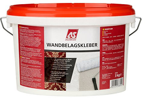 Wandbelagskleber Fertigkleister mit hoher Klebkraft - Tapetenkleister extra stark für Wandbehänge feuchtigkeitsbeständig - Universal-Kleister für alle Tapeten 3 kg