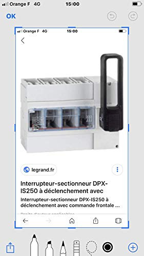 Legrand 026630 Interrupteur-Sectionneur DPX-IS250 à Déclenchement avec Commande Frontale, 3P, 63A