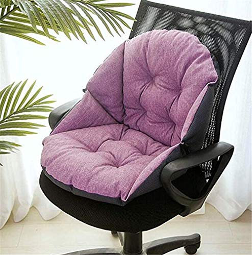 Hava Kolari Auflage Stuhlauflage Sitzkissen Sitzpolster Kissen Niederlehner Sitz Rückenkissen mit abnehmbarem Kopfpolster (55 * 45cm,Lila)