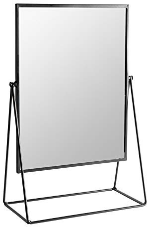 Harbour Housewares Rechteck Makeupspiegel - 32 X 50cm - Schwarz