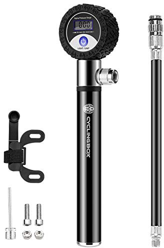 ACECYCLE Mini Pompa Bicicletta, 120 PSI Pompetta Bici Portatile con Manometro, Compatibile Valvole Presta e Schrader, Pompe da Telaio per Bici MTB, Bici Corsa, Palla Sportiva