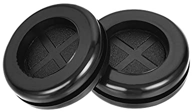 sourcing map Passe Fil Caoutchouc Oeillet Rond Double Face Support Diamètre 20mm Passe Câble Caoutchouc Protection 8pcs