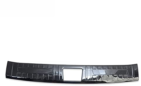 HEYCE Auto Edelstahl Ladekantenschutz, für Hyundai Tucson NX4 2021-2023 Heckklappe Einstiegsleisten Kratzschutz Stoßstangenschutz Premium Autoteile,Black
