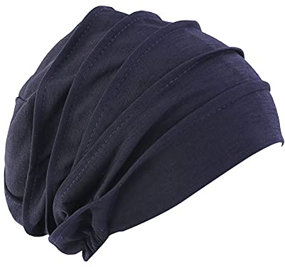 Cotton Sleep Cap Women's Beanie Chemo Hat Elastic Turban Head Wrap Cap Bonnet Cap Headscarf Nightcap for Hair Beauty Women Headwear