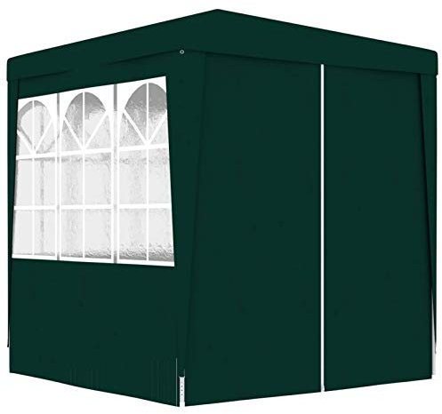 Homgoday Gazebo Professionale con Pareti 2,5x2,5 m Verde 90 g/m², Gazebo da Giardino, Gazebo Ombrellone da Giardino Spiaggia Pesca Esterno Antivento per Arredo Giardino Terrazzo Ambienti