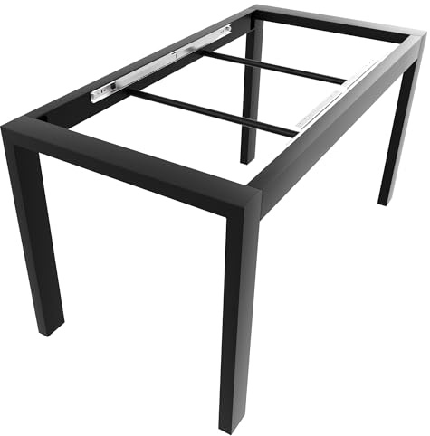 MetaloPro Tisch Split 140x70x72cm – Blickfang | Hochwertiges Metall, ideal für Esszimmer und Büro, hohe qualität, ausziehbar, edles design, vielseitig