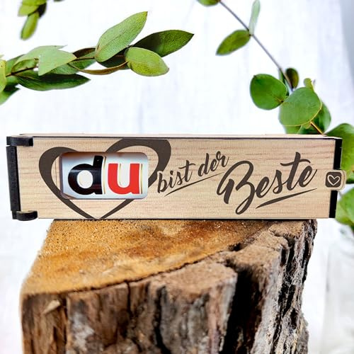Du bist der Beste - Schokoriegel Geschenkbox inkl. Duplo - Geschenke Für Männer, Männer Geschenke Kleinigkeiten, Geschenk Für Männer, Partner Geschenk, Geschenk Ehemann, Lustige Geschenke